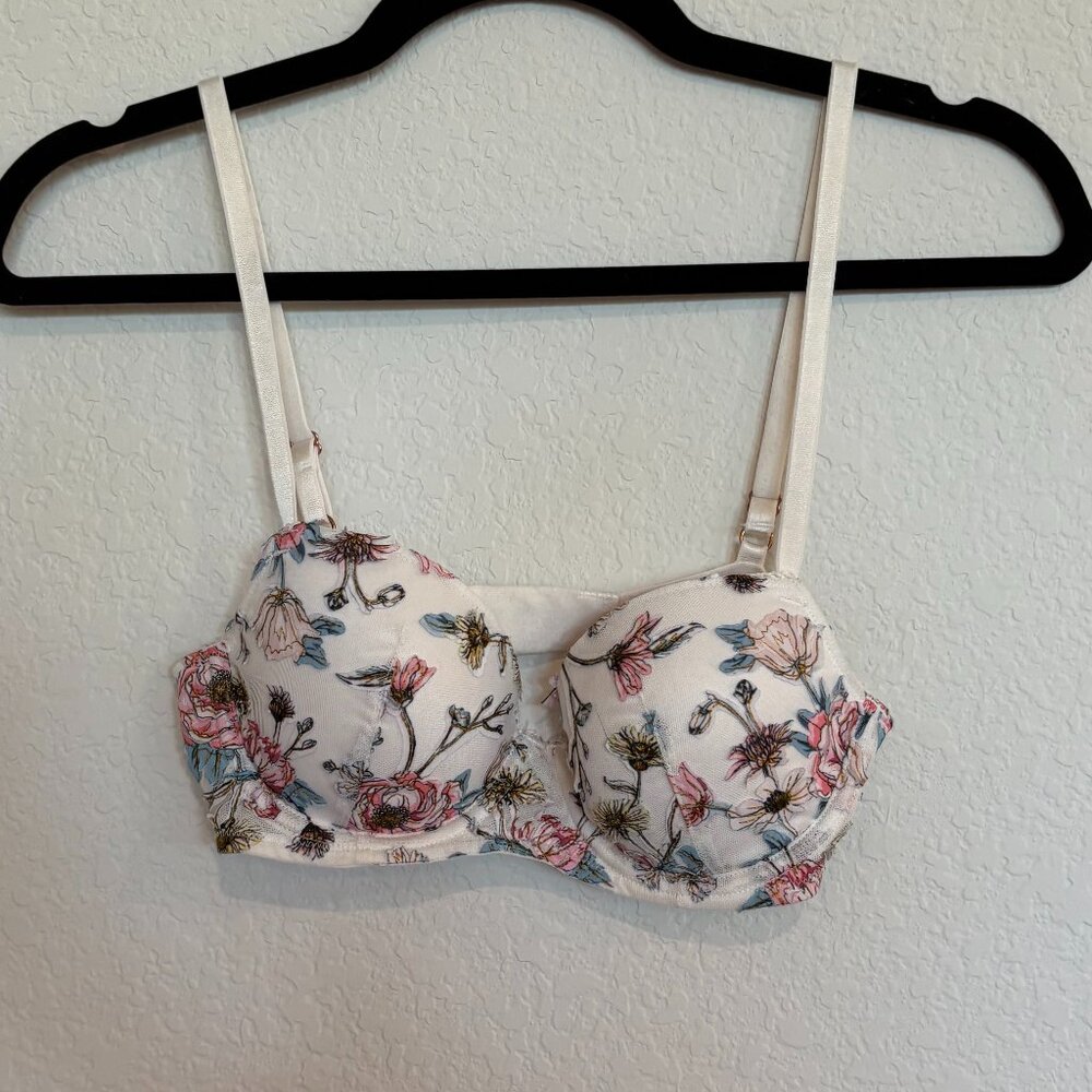 Victoria's Secret Dream Angels Floral Lined Demi Bra